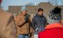 A speaker is photographed giving a speech to fellow guests at the groundbreaking.