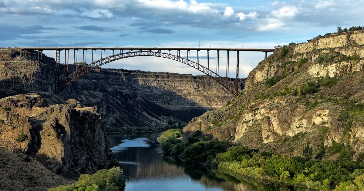 Bridge going across a river